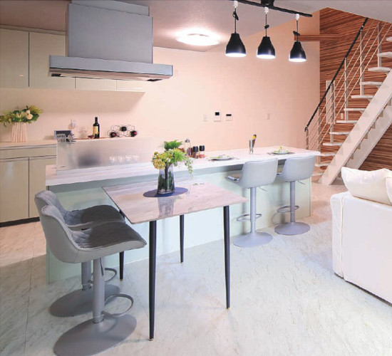 オーダー専用｜ラウンドテーブル｜ライトグレー｜Φ120cm｜薄塗り